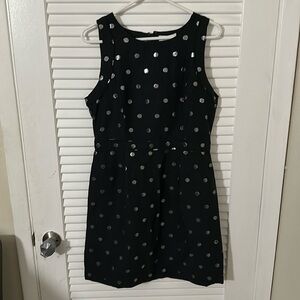 Brand New Elle by Kohl’s Black with Silver Polka Dot Dress in size 10